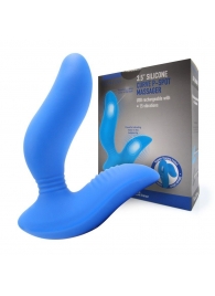Синий вибромассажер простаты 3,5’’ Curve P-spot Massager - 12 см. - Erokay - в Костроме купить с доставкой