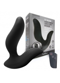 Черный вибромассажер простаты 3,5’’ Remote Control Curve P-spot Massager - 12 см. - Erokay - в Костроме купить с доставкой