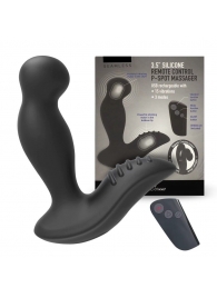 Черный вибромассажер простаты 3,5’’ Remote Control P-spot Massager - 12,5 см. - Erokay - в Костроме купить с доставкой