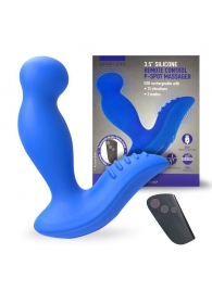 Синий вибромассажер простаты 3,5’’ Remote Control P-spot Massager - 12,5 см. - Erokay - в Костроме купить с доставкой