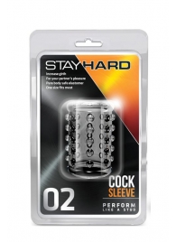 Прозрачная насадка на пенис с шишечками STAY HARD COCK SLEEVE 02 CLEAR - Blush Novelties - в Костроме купить с доставкой