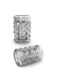 Прозрачная насадка с капельками STAY HARD COCK SLEEVE 05 CLEAR - Blush Novelties - в Костроме купить с доставкой