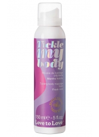 Массажная хрустящая пенка Tickle My Body Fresh Mint с ароматом мяты - 150 мл. - Love to Love - купить с доставкой в Костроме