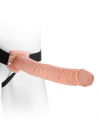 Фаллопротез телесного цвета Hollow Strap-On - 29 см. - Pipedream - купить с доставкой в Костроме