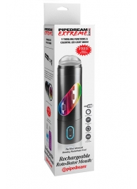 Перезаряжаемый мастурбатор-ротик Extreme Toyz Rechargeable Roto-Bator Mouth - Pipedream - в Костроме купить с доставкой