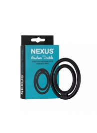 Черное двойное эрекционное кольцо Nexus Enduro Double - Nexus Range - в Костроме купить с доставкой
