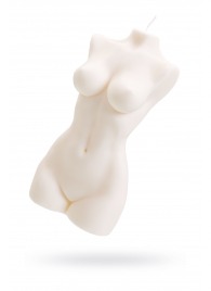 Белая интерьерная свеча в форме женского торса - 850 гр. - Pecado - купить с доставкой в Костроме