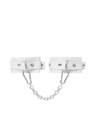 Белые мини-оковы со скруглёнными углами - Pecado - купить с доставкой в Костроме