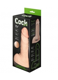 Телесный фаллоудлинитель с мошонкой Cock Next - 19 см. - LOVETOY (А-Полимер) - в Костроме купить с доставкой