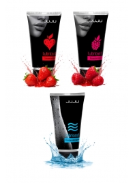 Набор из 3 лубрикантов JUJU (увлажняющий, клубника, малина) - JuJu - купить с доставкой в Костроме