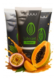 Набор из 3 съедобных лубрикантов JUJU со вкусом тропических фруктов - JuJu - купить с доставкой в Костроме