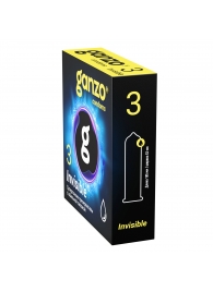Супертонкие презервативы Ganzo Invisible - 3 шт. - Ganzo - купить с доставкой в Костроме