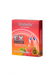 Стимулирующая насадка Sitabella Extender  Клубника - Sitabella - купить с доставкой в Костроме