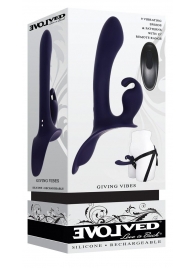 Женский страпон с вибрацией Giving Vibes - Evolved - купить с доставкой в Костроме
