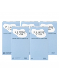 Набор из 5 упаковок ультратонких презервативов Pleasure Lab (по 12 шт.) - Pleasure Lab - купить с доставкой в Костроме
