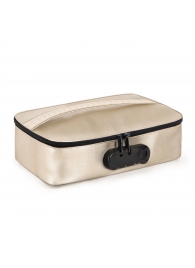 Золотистая сумочка для хранения игрушек Discreet Box - Dorcel - купить с доставкой в Костроме