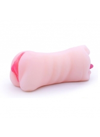 Телесный двусторонний мастурбатор - вагина и ротик - Boys of Toys - в Костроме купить с доставкой