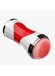 Двусторонний мастурбатор в колбе Power Grip Cup - вагина и ротик - Boys of Toys - в Костроме купить с доставкой