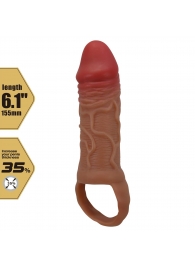 Реалистичная насадка на член Peirre - 15,5 см. - Baile - в Костроме купить с доставкой