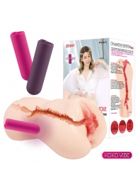 Мастурбатор-вагина с вибрацией Jenny Onahole edition 005 - KOKOS - в Костроме купить с доставкой