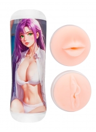 Двусторонний мастурбатор аниме - ротик и вагина - Tokyo Style - в Костроме купить с доставкой