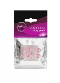 Прозрачная насадка на пенис с цветными шариками - Erowoman-Eroman - в Костроме купить с доставкой