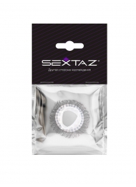 Эластичное эрекционное кольцо с длинными черными «ресничками» - Sextaz - в Костроме купить с доставкой