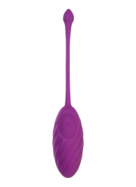 Фиолетовое силиконовое виброяйцо Purr - A-toys