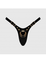 Черный пояс для фиксации насадок Strap-On-Me Leatherette Harness Fabulous - Strap-on-me - купить с доставкой в Костроме