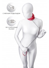 Красный ошейник с подкладкой из меха - ToyFa - купить с доставкой в Костроме
