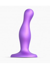 Фиолетовая насадка Strap-On-Me Dildo Plug Curvy size S - Strap-on-me - купить с доставкой в Костроме