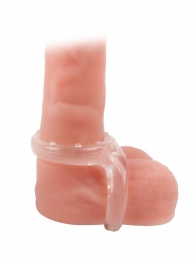 Прозрачное двойное эрекционное кольцо - Sex Expert - в Костроме купить с доставкой