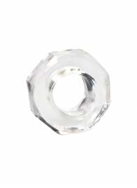 Прозрачное эрекционное кольцо в форме гайки - Sex Expert - в Костроме купить с доставкой