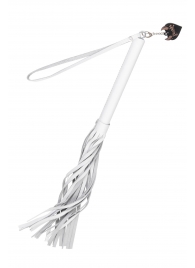 Белая кожаная плеть - 50 см. - Pecado - купить с доставкой в Костроме