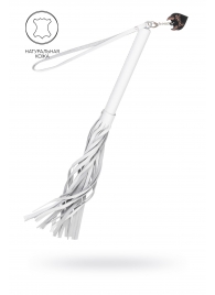 Белая кожаная плеть - 50 см. - Pecado - купить с доставкой в Костроме