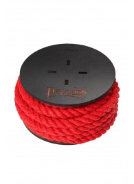 Красная веревка для шибари на катушке - 5 м. - Pecado - купить с доставкой в Костроме