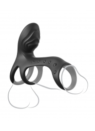 Черная насадка на пенис Ultimate Couples Cage Pro - Pipedream - в Костроме купить с доставкой