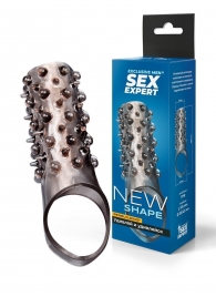 Дымчатая насадка на пенис с шипами и выпуклостями - 12,5 см. - Sex Expert - в Костроме купить с доставкой