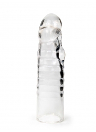 Прозрачная закрытая насадка на член - 15 см. - Sex Expert - в Костроме купить с доставкой