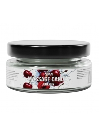 Массажная свеча «Спелая вишня» - 50 мл. - SGAN - купить с доставкой в Костроме