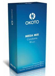 Презервативы OKOTO Mega Mix - 18 шт. - Sitabella - купить с доставкой в Костроме