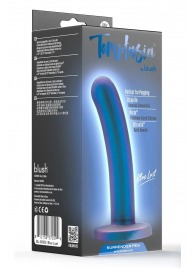 Синяя насадка с гладкой поверхностью Surrender 5.75 Inch Intermediate Pegging Dildo - 14,6 см. - Blush Novelties - купить с доставкой в Костроме