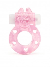 Розовое эрекционное виброкольцо в форме зайчика - 1137 - в Костроме купить с доставкой