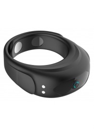 Черное эрекционное виброкольцо на ремешках - Boys of Toys - в Костроме купить с доставкой