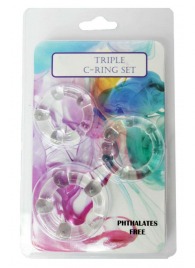 Набор из 3 эрекционных прозрачных колец - Boys of Toys - в Костроме купить с доставкой