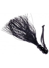 Черная силиконовая плетка - 25,4 см. - Boys of Toys - купить с доставкой в Костроме