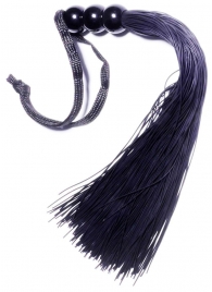 Черная силиконовая плетка - 25,4 см. - Boys of Toys - купить с доставкой в Костроме