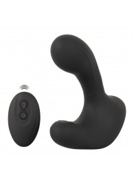 Черная анальная вибропробка с функцией расширения RC Butt Plug with 3 functions - Orion - в Костроме купить с доставкой