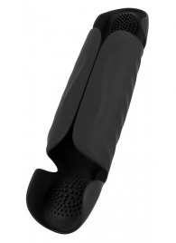 Черный вибромастурбатор с трехточечной стимуляцией Penis Trainer with 3 Point Stimulation - Orion - в Костроме купить с доставкой