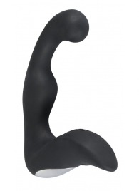 Черный перезаряжаемый стимулятор простаты с вибрацией - 14,6 см. - Orion - в Костроме купить с доставкой